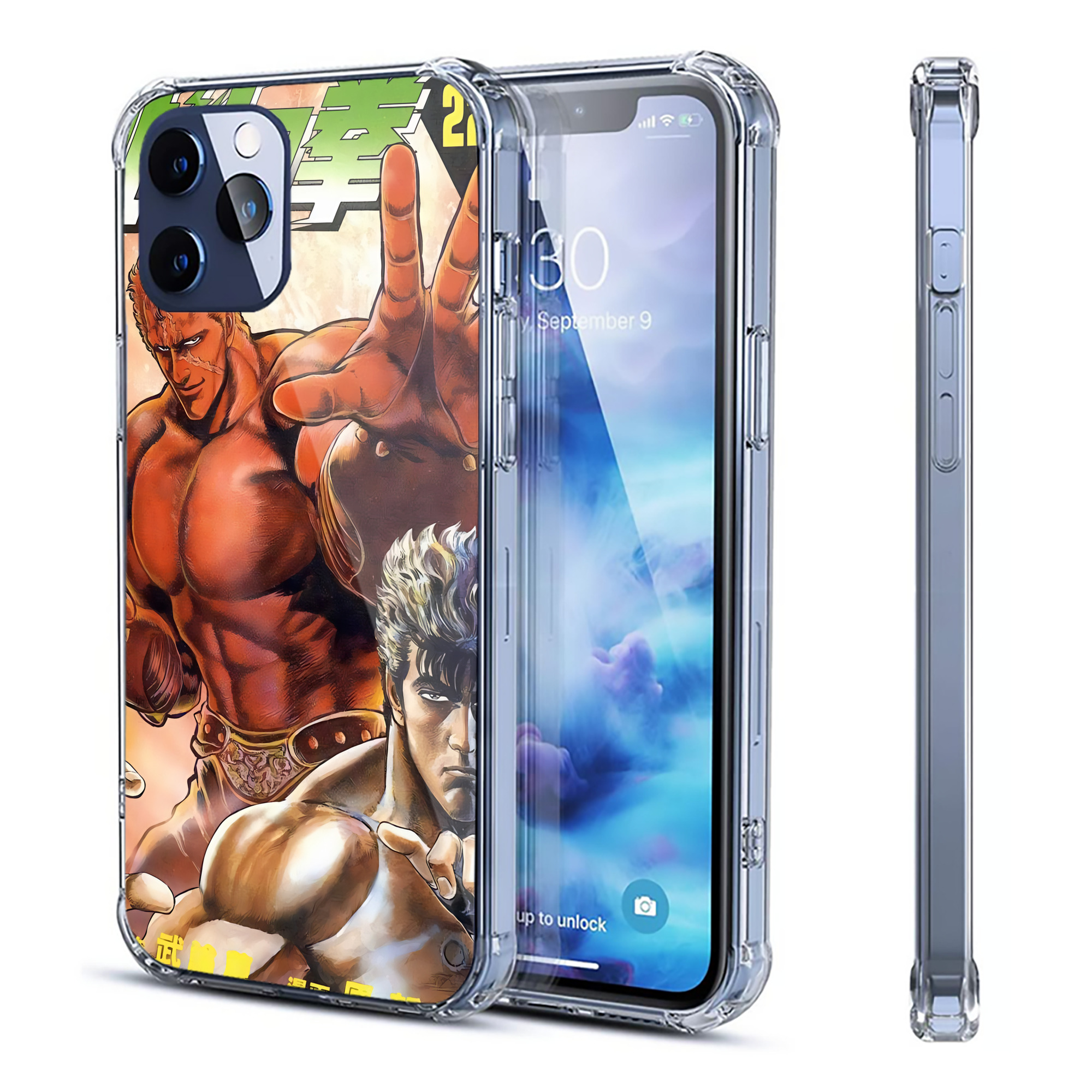 （画像用） 北斗の拳 Fist of the North Star 【iPhone 12シリーズ対応】透明スマホケース（クリアソフトケース）